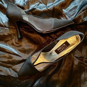 Stuart WEITZMAN black mesh heels size 9